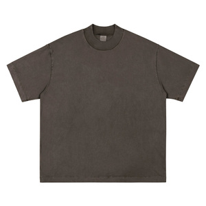Camiseta con Efecto Ácido para Hombre, Estilo Hip Hop Urbano, Algodón Vintage, Logotipo Personalizado Impreso, Proveedor de Camisetas Lavadas al por Mayor - Product Image 2