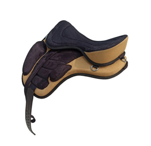 Silla de Montar Freemax sin Montura para Caballo, Beige y Negra, Ligera, Flexible, con Cincha Ajustable, Cómoda para Entrenamiento - Product Image 2