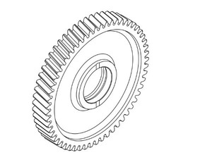 Engrenage hélicoïdal de tracteur de marque ZANGO, robuste et léger (2,318 kg), pièce de rechange pour transmission de machines agricoles - Product Image 5