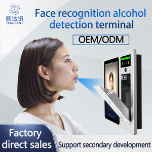 Terminal de contrôle d'accès et de pointage des heures avec détection d'alcool par reconnaissance faciale 8 pouces, réseau TCP, OEM ODM, éthylotest - Product Image 3