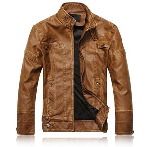 Veste en cuir pour homme, vente chaude, hiver, col montant, confortable, respirante, coupe-vent, taille personnalisée disponible - Product Image 3