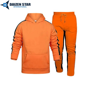 Hooded Fleece Tracksuit with Drawstring Closure Streetwear Style Breathable & Eco-Friendly Unisex Adult - Product Image 2