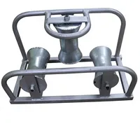 Rouleau d'angle triple robuste pour pose de câbles, rouleau de guidage pour câbles électriques