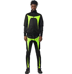 Venom-ropa de correr para hombre, rompevientos con cuello frontal completo y cremallera, conjunto de 2 piezas, chándal deportivo con cremallera - Product Image 1