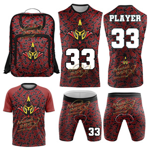 Custom Sublimated Breathable Team Player Name 7v7 Flag Football Men's Adult <b>Compression</b> Crew Neck Sleeveless Spandex/Polyester - Product Image 1