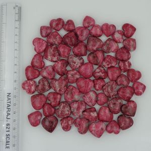 Cœur en cristal de thulite naturel gravé, poli à la main, pierre précieuse rose, méditation, Reiki, chakra, énergie, amour spirituel - Product Image 4