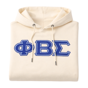 Sudadera con Capucha de Chenilla Neutral Phi Beta Sigma, Ropa de Fraternidad Griega con Diseño Clásico de Chenilla, Comodidad Premium y Ajuste Elegante - Product Image 6