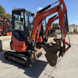 Miniexcavadora Kubota U20-3 duradera y potente, equipo pequeño de orugas para trabajos agrícolas, paisajismo, excavación de zanjas, excavación y demolición. - Product Image 2