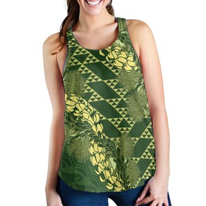 Custom Women's Floral Pattern Tank <b>Top</b> Scoop Neck Breathable Knitted Polyester Casual Style Digital Printing OEM Service - Product Image 3