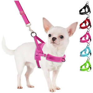 Harnais pour animaux de compagnie avec logo personnalisé, en nylon durable avec boucle robuste et bande réfléchissante pour les promenades quotidiennes - Product Image 1