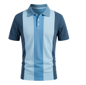 Polo tricoté pour homme à prix raisonnable, anti-plis, séchage rapide, dernier style, méthode d'impression numérique, coupe classique, manches courtes - Product Image 2