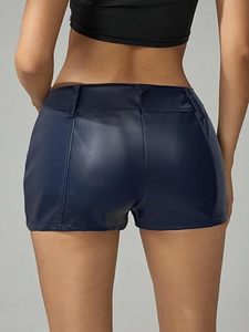 Shorts Bermuda en Cuir Latex Sexy pour Femme TRUPEXA, Service OEM Personnalisé, Broderie 3D, Strass, Écologique, Effet Gainant - Product Image 3
