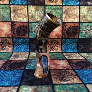 2 Soportes Artesanales Modernos y Ecológicos para Cuernos Vikingos, para Adultos, Jarra de Cerveza Ecológica, Tazas de Cuerno Hechas a Mano, Regalos de Juego de Tronos - Product Image 3