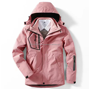 Logotipo personalizado impermeable Plus polar Zip Up chaquetas al aire libre ropa de trabajo chaqueta cortavientos - Product Image 6