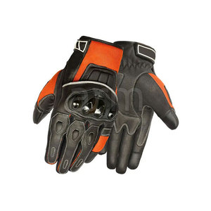 Breathable Fabric Men Motorbike Racing Gloves Factory Manufacture 100% Leather Made Riding Gloves - Product Image 2
