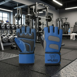 Gants de musculation durables à demi-doigts, confortables, antidérapants, pour l'entraînement, le fitness et la gym. - Product Image 2