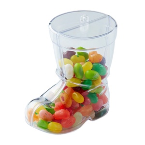 Boîte de rangement en plastique transparent en forme de botte Kwang Hsieh 95x63x108mm, qualité alimentaire, réutilisable - Product Image 2