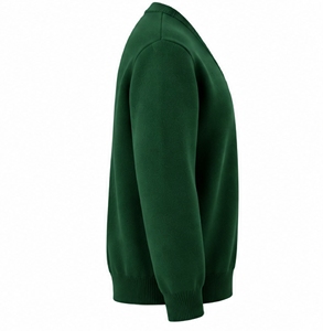 Pull sport en tricot vert à col en V pour homme INDEX - Product Image 5
