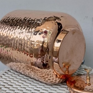 Distributeur d'eau en cuivre le plus vendu avec couvercle, grande capacité, style vintage, pour la maison - Product Image 2
