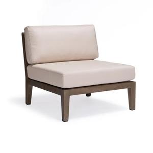 Canapé d'extérieur en teck de qualité commerciale – Ensemble de salon de jardin en forme de L avec table basse - Product Image 5