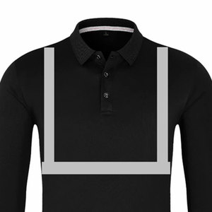 Camiseta Polo de Poliéster para Trabajo con Franjas Reflectantes de Seguridad para Hombre - Ropa de Trabajo Duradera, Cómoda y de Alta Visibilidad - Product Image 5