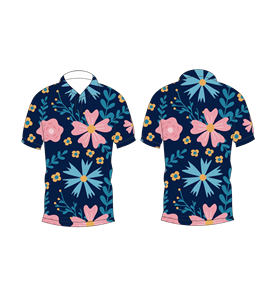 เสื้อโปโลผู้ชายลายดอกไม้สีชมพูกรมท่าลำลองแขนสั้นแฟชั่นฤดูร้อน - Product Image 6