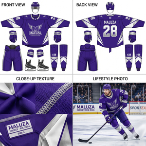 Uniforme de Hockey sobre Hielo Personalizado con Transferencia Térmica, Talla Grande, Transpirable, Conjunto de Jersey de Hockey para Equipo, Secado Rápido, Protección UV, Venta al Por Mayor - Product Image 4