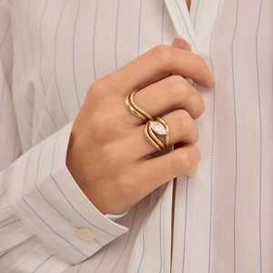 Minimalist Gold Band Ring, 14K Solid Gold <b>Stacking</b> Ring, Simple Wedding Band, Dainty Everyday Ring, Classic Fine Jewelry Gift - Product Image 1