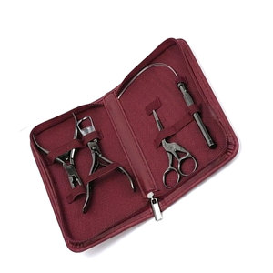 Kit de Herramientas para Instalación de Extensiones de Cabello, 4 Piezas, Alicates Profesionales de Acero Inoxidable, Aguja de Gancho para Enhebrar Alambres y Cuchilla para Cortar Cabello - Product Image 3