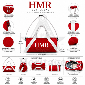 Sac de sport et de fitness grande capacité pour la franc-maçonnerie, les confréries et les fraternités, idéal pour le transport de la tenue maçonnique et des insignes. - Product Image 6