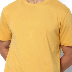 Camisetas de hombre de algodón de bambú de peso pesado, estilo hip hop, manga corta, lisas, transpirables y que absorben la humedad. - Product Image 5