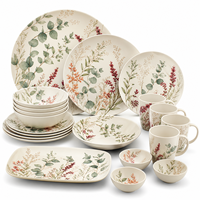 Collection de vaisselle moderne mélange de couleurs : Assiettes, bols, tasses pour hôtels, cafés, traiteurs et buffets – Service de table en mélamine