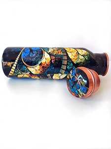 Street Modern Copper Water Bottle Super Quality Copper Bottle Offers Secure Grip From Breakage <b>drinkware</b> water bottle - Product Image 5