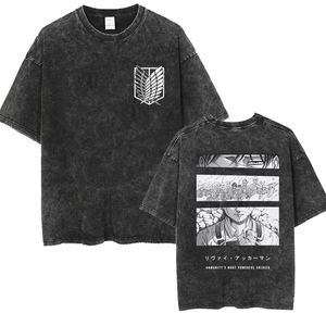 เสื้อยืดพิมพ์ลายกราฟิกตามสั่ง ลายปลาญี่ปุ่น ทรงโอเวอร์ไซส์ ผ้าฝ้าย สตรีทแวร์ สไตล์หลวม ผลิตคุณภาพสูง - Product Image 5