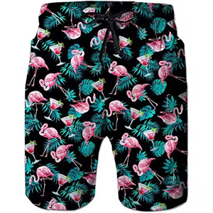 Shorts de bain pour hommes, prix de gros, taille élastique, avec poches latérales, vêtements de plage. - Product Image 2