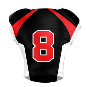 Maillot de football américain personnalisé avec broderie et impression par sublimation, design en maille, style streetwear tendance pour équipe nationale - Product Image 3