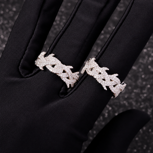 Bague pour homme en argent 925 et moissanite, style tête d'animal, sertie de pierres, bijou de mode gothique de luxe, audacieuse, cadeau pour homme audacieux - Product Image 4
