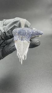 Colgante de diseño de camaleón o lagarto, colgante de plata 925 con incrustaciones de circonitas, colgante personalizado de hip hop, colgante de moda con diseño de animal para hombre. - Product Image 2