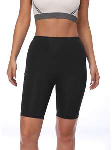 Shorts de sport pour femmes de haute qualité, shorts de compression pour la gym et le yoga, shorts unis pour filles - Product Image 2