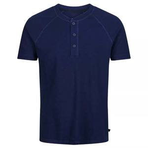 Wholesale High Quality Mens Henley <b>T</b>-<b>shirt</b> Short Sleeve Ex Brand Plain <b>Grandad</b> Neck Tops Casual Summer for Men - Product Image 5
