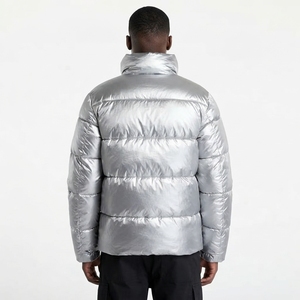 Men's Long Hooded Puffer <b>Jacket</b> Summer Quilted Padded Warm Windproof Waterproof Casual Outdoor Front Logo Custom OEM Wholesale - Product Image 5