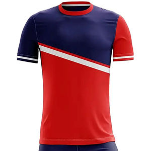 เสื้อฟุตบอลชายแบบซับลิเมชั่นสั่งทำพิเศษ 100% โพลีเอสเตอร์ น้ำหนักเบา เอวยางยืด แขนสั้น สกรีนชื่อทีมและหมายเลขผู้เล่นตามสั่ง - Product Image 2