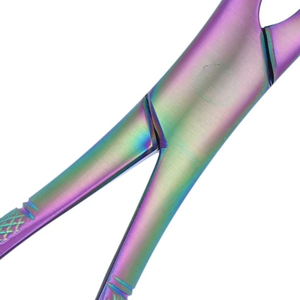 151SR Pince d'extraction universelle pédiatrique pour racines dentaires inférieures, en acier inoxydable chirurgical, avec manche coloré - Product Image 6