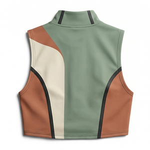 MALUZA INDUSTRIES Top Corto Premium de Invierno para Mujer, 100% Algodón, Tejido de Rizo, Manga con Estampado Puff, Logotipo Frontal, Transpirable - Product Image 2