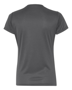 Camiseta de Manga Corta con Cuello Redondo para Mujer, Color Rosa Sólido, Secado Rápido, Poliéster, Ropa Casual para Todas las Temporadas, Corte Regular, Tejido Jersey - Product Image 5
