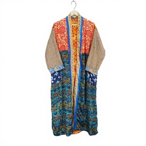 Kimono de Seda Hecho a Mano de Alta Calidad, Estilo Vintage con Parches Florales, Elegante, para Damas de Honor, Conjunto de Ropa de Dormir para Mujer, Envío Gratis - Product Image 1