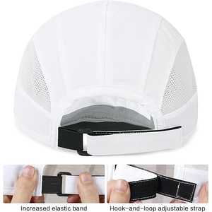 Gorra de Béisbol Blanca Unisex de 6 Paneles, Malla Ajustable, Transpirable, Informal para Exteriores, Primavera/Verano, Talla Adulto - Product Image 4