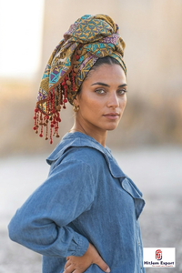 Custom <b>Printed</b> Square Scarf Soft Lightweight Women Headscarf Fashion <b>Accessory</b> OEM ODM Customized Fabric Manufacturer - Product Image 6