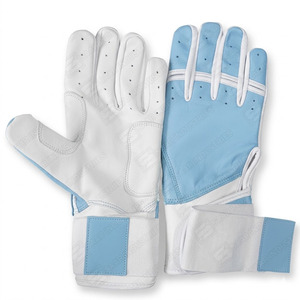 Customized Long Cuff Leather Baseball Softball Catcher Batting Gloves High Quality Right-Handed Full Finger Adult Youth - Product Image 1