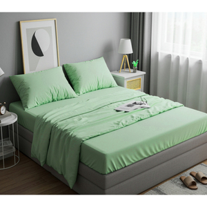 In Depth Experience Manufacturing Genuine Quality Solid Pattern Type 4 Pcs Polyester Bedsheet Set for Wholesale Purchasers - Product Image 1